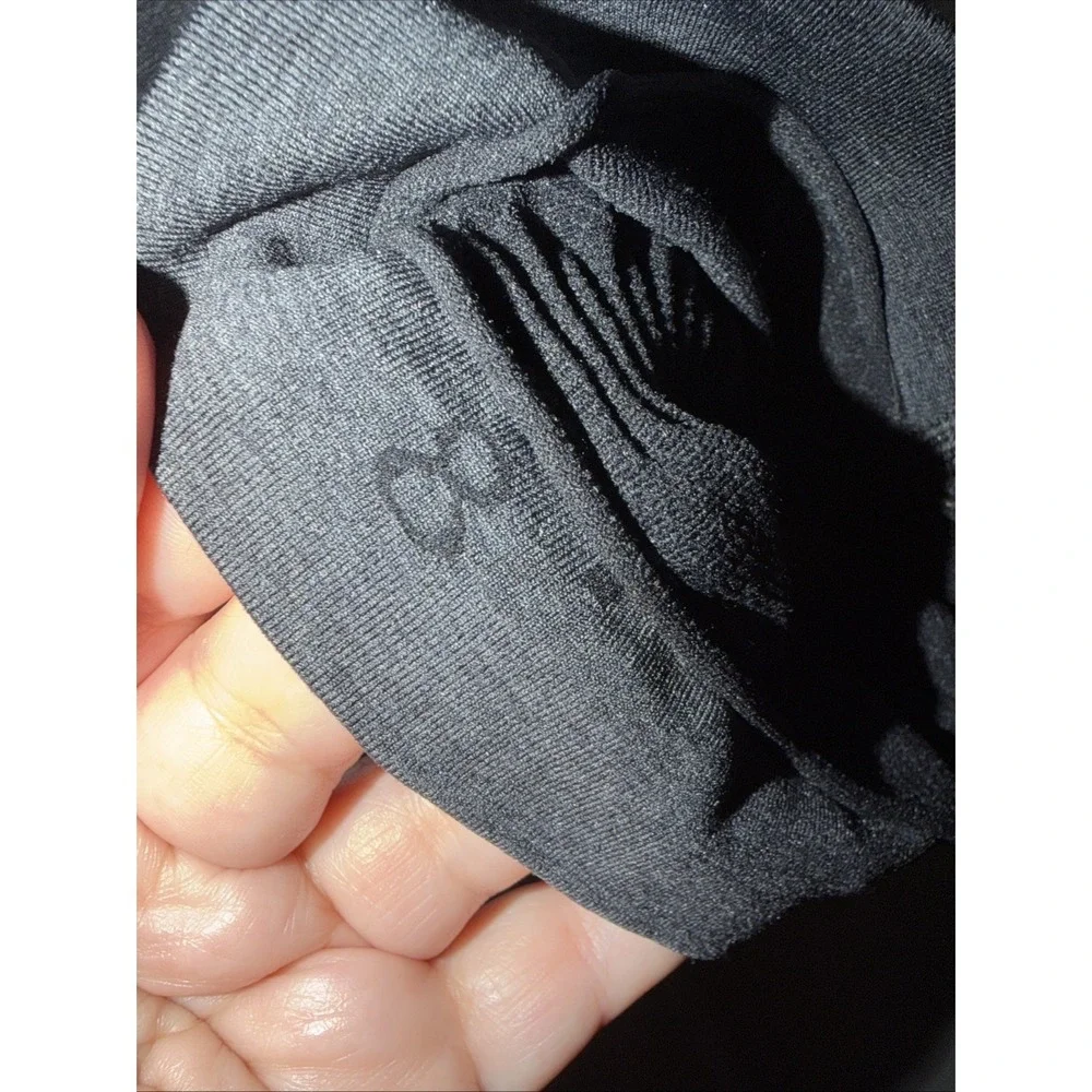 Lululemon‎ Womens Ebb And Flow Crop II Leggings Sz 8 Deep Coal Stretch Yoga